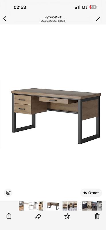 Офисные столы: Лофт‑мебель из металла и ЛДСП - Письменные/рабочие столы: 1) Стол с — 9