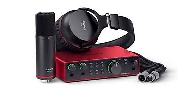 ‼️‼️Focusrite Scarlett Solo Studio 2i2 grn 4 dəsti satılır! iki ay