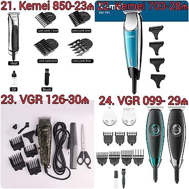 Trimmerlər və saç qırxan maşınlar: Saç qırxan maşın, Yeni, Pulsuz çatdırılma, Ödənişli çatdırılma, Rayonlara çatdırılma — 6