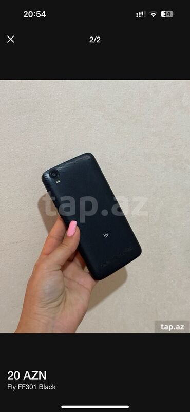 телефон fly era style 2: Fly B700 Duo, 32 GB, rəng - Qara, Sensor, Barmaq izi