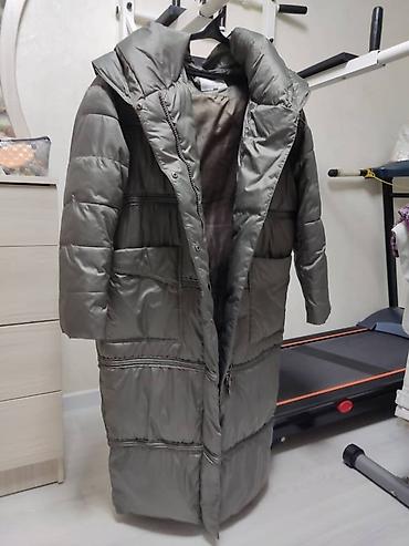 tech flecee: Пуховик, Длинная модель, Китай, С капюшоном, Оверсайз, 3XL — 3