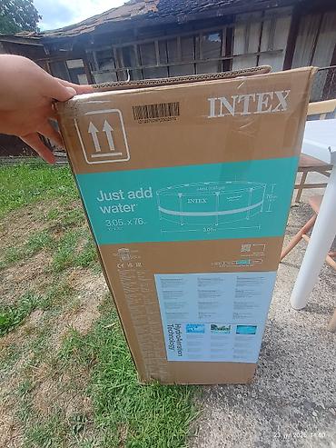 buket od povrća: INTEX Prism Frame Premium Pool Set – okrugli montažni bazen 3,05 m x — 1