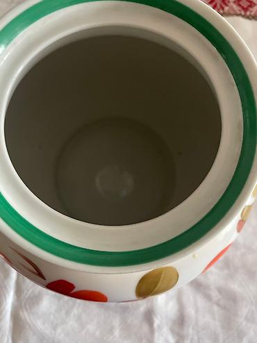 dəm qazı: Yeni, rəng - Qırmızı, Dəm caydanı, Farfor, 3 l, SSRİ — 2
