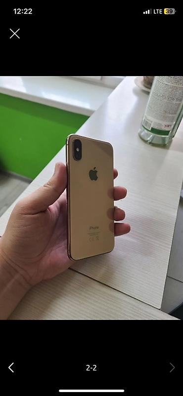 iphone xs: IPhone XS, золотой цвет на 64гб фейс трутон все работает акб заменен — 1