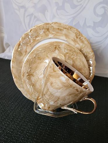 autima: Trodelni porcelanski poljski set iz 70ih god. Porcelanski set — 2
