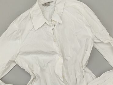 czarne bluzki z białym kołnierzykiem: Blouse, H&M, S (EU 36), condition - Good