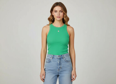 t shirty z konopii: H&M, Top damski, rozmiar L