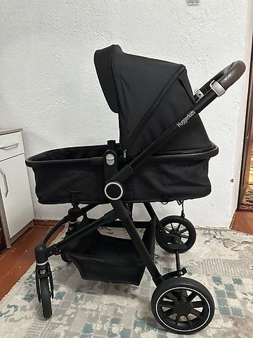 Коляски: Детская коляска-трансформер Huggerkids (шасси + автолюлька+прогулочное — 2