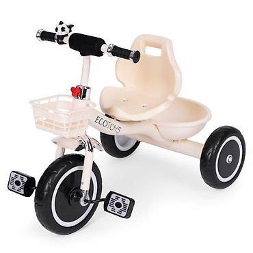 patike jordan: ECOTOYS tricikl sa korpama i zvoncem – Beige (SKU: WQL-1999 BEIGE-250) — 1