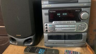 акустические системы aspiring: Aiwa Музыкальный центр Блютуз аукс радио пульт Айва Японский оригинал