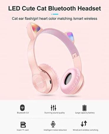 Slušalice: Cat ear svetlece slusalice mackice specifikacija: broj artikla: p47 na lalafo.rs — 4 Slušalice: Cat ear svetlece slusalice mackice specifikacija: broj artikla: p47 — 4