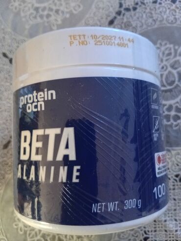 Nərdlər: Məhsul: Proteinocean Beta Alanine tozu - Xalis çəki: 300 q -