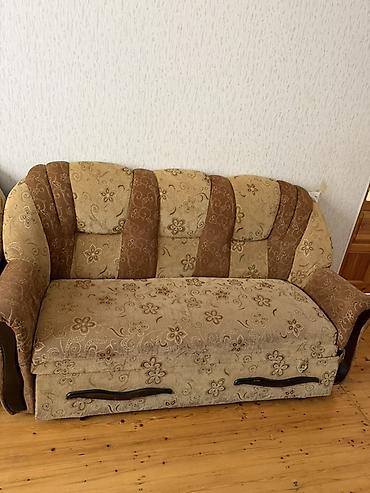 metbext ucun divan: Qonaq otağı dəsti – 1 divan + 2 kreslo - Model: klassik yumşaq mebel — 2