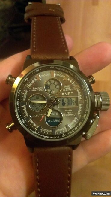 ремешок на часы: Продам армейский часы Amst 3003 Новая в коробке ремешок кожаный супер