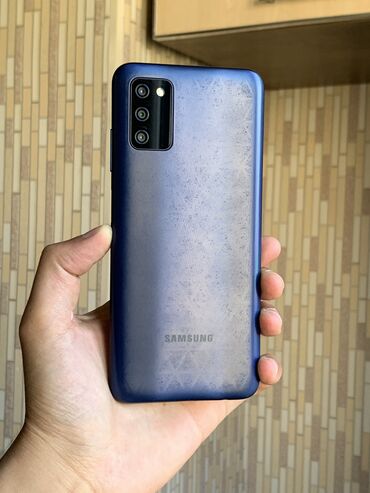 Samsung: Samsung Galaxy A03s, 64 GB, rəng - Göy, Barmaq izi, Face ID