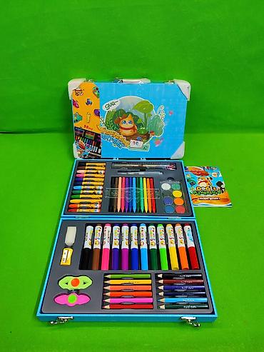 Игрушки: Рисование детский набор для творчества🖼️ Комплектация товара: 12 — 1