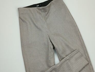 spódniczka skórzana zara: Spodnie Zara, L (EU 40), Poliester, stan - Dobry