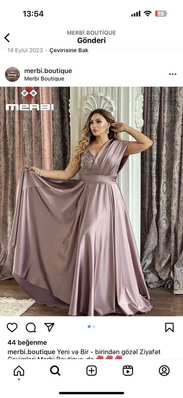 Pencəklər: Ziyafət donu, Maksi, Massimo Dutti, XL (EU 42)