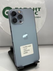 бу айфоны в бишкеке: IPhone 13 Pro Max, Б/у, 128 ГБ, Голубой, В рассрочку, 100 %
