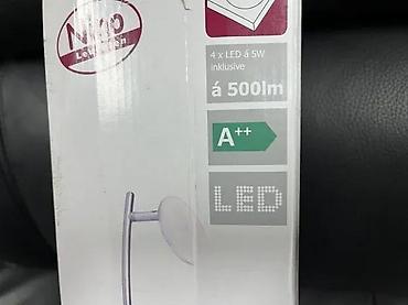 Rasveta: LED plafonjerka/trakasto svetlo sa 4 kružna reflektora (model — 5