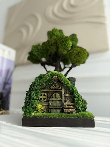 Другой декор и предметы интерьера: Декоративное дерево бонсай, выполненное из стабилизированного мха — 42