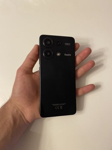 Xiaomi: Xiaomi Redmi Note 13, 256 GB, rəng - Qara, 
 Sensor, Barmaq izi, Simsiz şarj