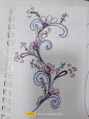 Şəkillər, tablolar: Məhsul: Əl işi qrafik rəsmlər və ornament sketçləri Təsvir: - Ağ — 10