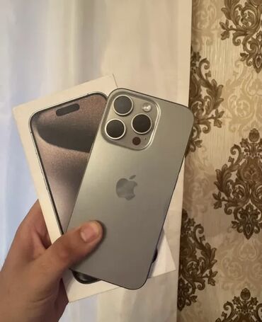 iphone 12 цена в баку: IPhone 15 Pro, Natural Titanium, Face ID