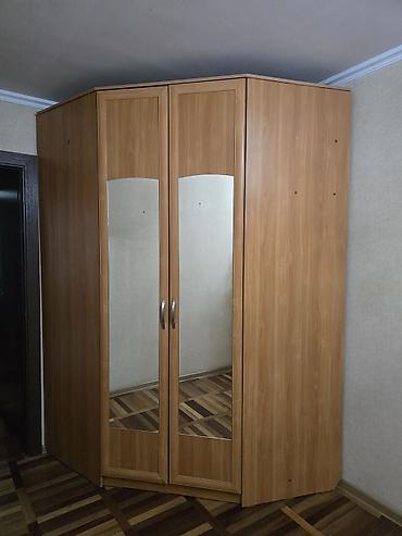standing mirror: Угловой шкаф-купе из ЛДСП под древесину (светлый орех/бук) с — 2
