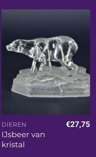 Ostali kućni dekor: Figura kristal,led kristal d'Argues Francuska,rucni rad iz 70,80ih — 10