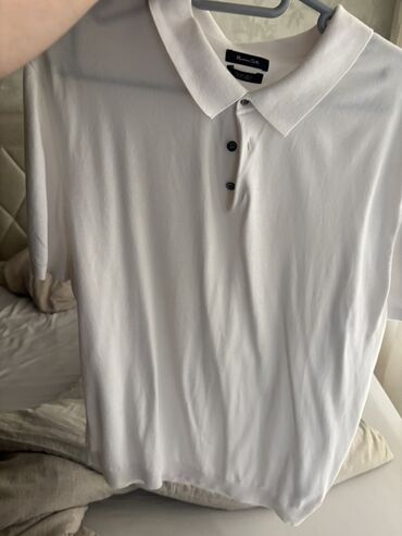 ketan koynekler: Massimo Dutti kişi polo köynəyi - Rəng: ağ - Model: klassik polo