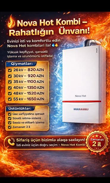 hot 40: Yeni Kombi Novahot Pulsuz çatdırılma, Zəmanətli — 1