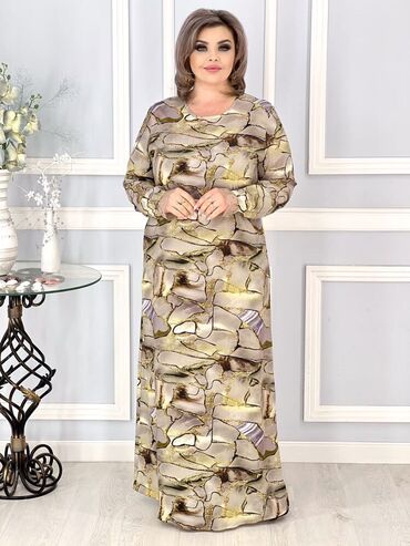 туркменские платья из штапеля: Повседневное платье, Лето, Штапель
