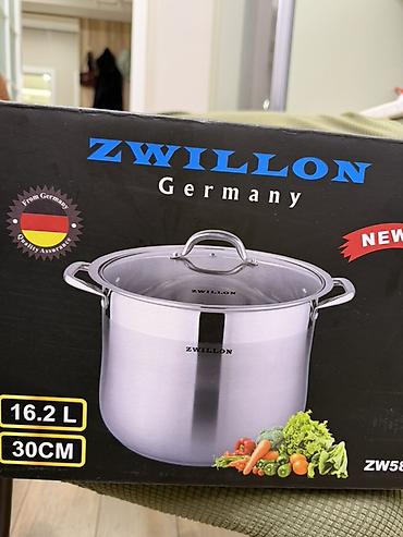 Кухонные принадлежности: Кастрюля Zwillon ZW581, 16.2 л, диаметр 30 см - Материал: нержавеющая — 1