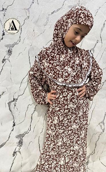 cicekli don: Uşaq üçün iki hissəli namaz dəsti - Model: qız uşaqları üçün rahat — 5