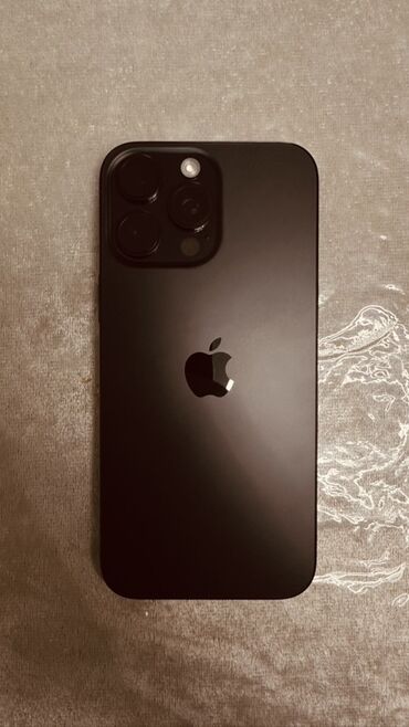 про мах: IPhone 16 Pro Max, Колдонулган, 256 ГБ, Кара, 100 %