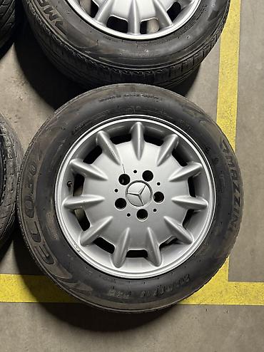 215 70 сешка: Литые Диски R 16 Mercedes-Benz, Комплект, отверстий - 5, Б/у — 4