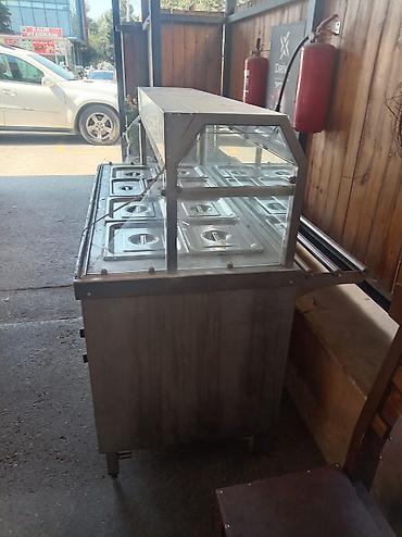 Restoran, kafe avadanlığı: İsti yeməklər üçün bufet-vitrin (food warmer) – paslanmaz poladdan - — 3