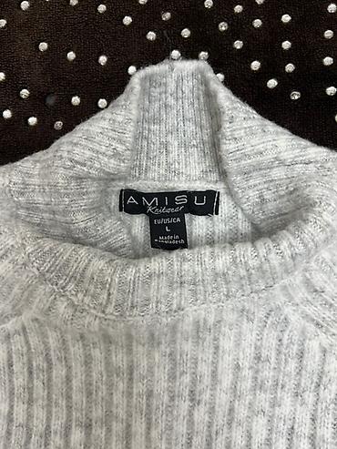pull and bear: Sviter, L, rəng - Boz — 2