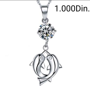 Ogrlice: Ogrlica sa priveskom, Materijal: Cirkon — 1