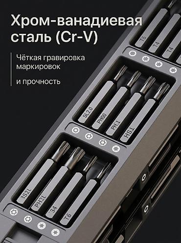 Наборы инструментов: Прецизионный набор отвертки Hyundai с битами из хром-ванадиевой стали — 3