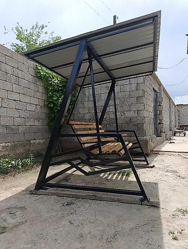 a frame домики: Садовые качели Металл, Со спинкой, С крышей — 5