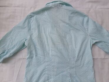 leprsave haljine dugih rukava: H&M, L (EU 40), Cotton, Dots, color - Green