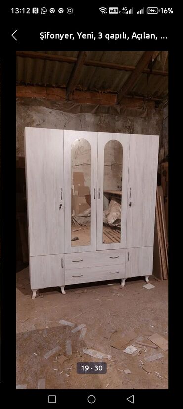 Dolablar: Yeni, 3 qapılı Düz dolab, Dolab-asılqan -da lalafo.az — 16 Dolablar: Yeni, 3 qapılı Düz dolab, Dolab-asılqan — 16