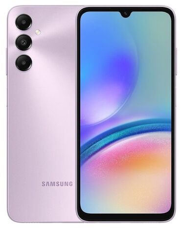Kabellər: Samsung Galaxy A05s, 64 GB, rəng - Bənövşəyi, Zəmanət, Sensor, İki sim kartlı
