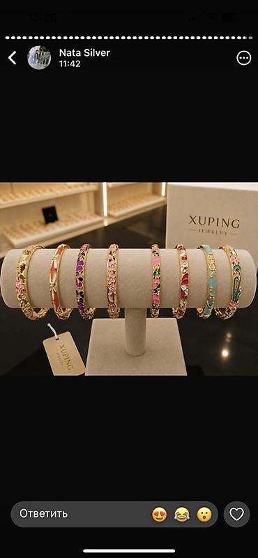 dest qizil: Xuping Jewelry markasının qadın bilərzikləri - Material: Zərif — 2