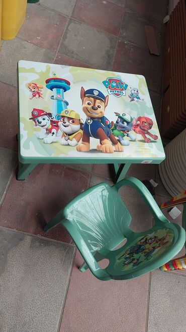 Yemək masaları, oturacaqları: Usaq ucun stol stul usaq ucun kreslo masa usaq ucun qabaq stolu — 11