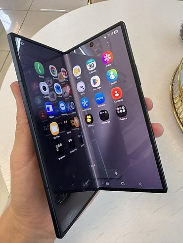 Уюлдук телефондор жана аксессуарлар: Samsung Galaxy Z Fold 7, Колдонулган, 256 ГБ, түсү - Кара, 2 SIM, eSIM — 4