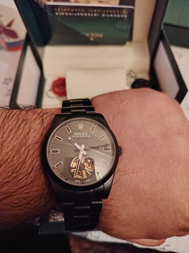 Qol saatları: Yeni, Qol saatı, Rolex, rəng - Qara — 1