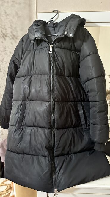 зимняя куртка женская длинная: Пуховик, По колено, Made in KG, Оверсайз, 4XL (EU 48), 5XL (EU 50), 6XL (EU 52)